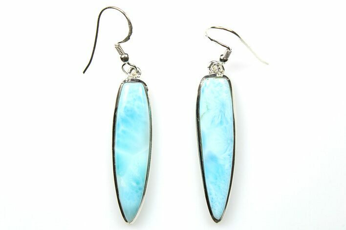 Stunning Larimar Earrings - Sterling Silver #278324